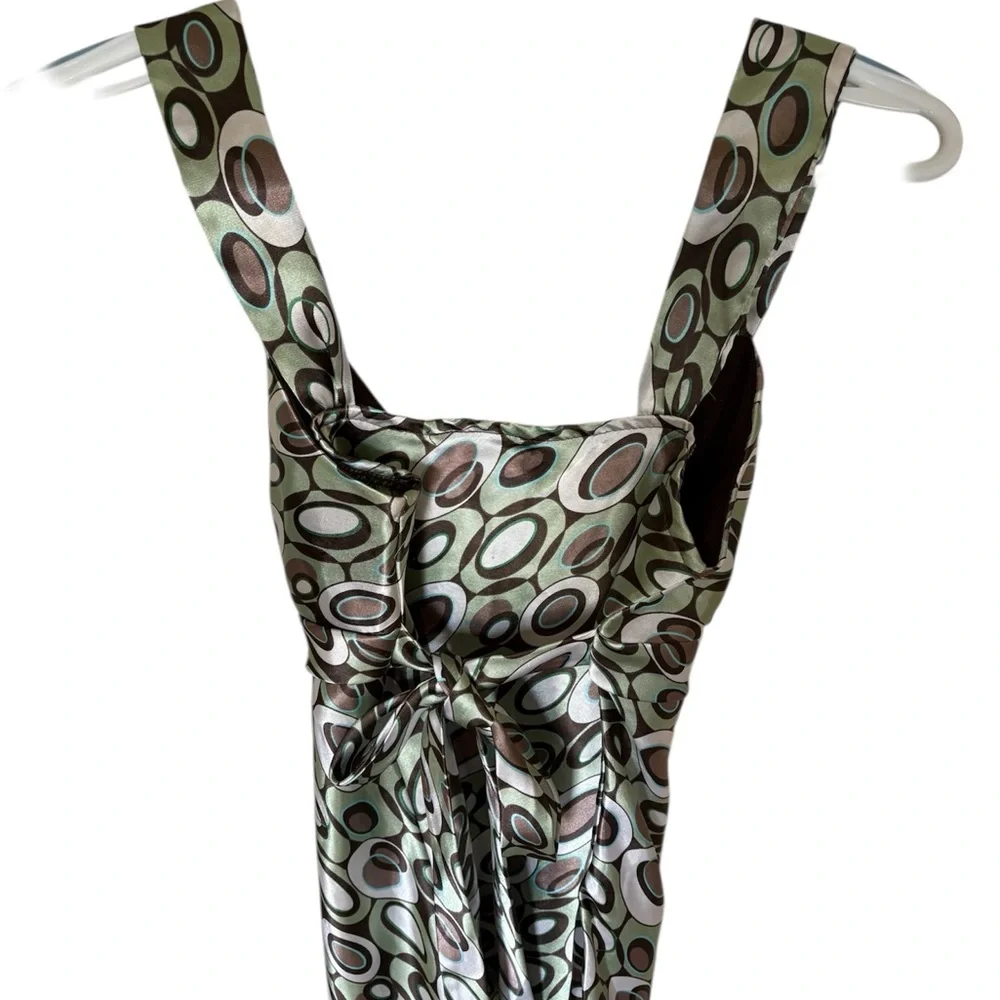 BCX Green and Brown Patterned Blouse - Picture 2 of 2